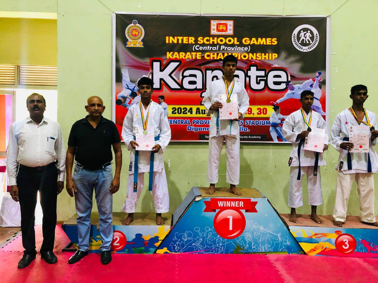 මධ්‍යම පළාත් අන්තර් පළාත් කරාතේ ශූරතාවලිය